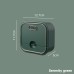 Non Perforated Wall Mounted Soap Storage Rack With Double Layer Drainage Flip Cover For Toilet Storage Household Soap Box