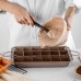 Wholesale stainless Steel Lattice Browine ceramic Baking Tray Non Stick Diveded square cake baking Pans