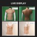 Silicone Chest Muscle Eight Piece Abdominal Muscle Pseudo Master Equipment Half Body Round Neck Muscle Clothes for Women Disguis