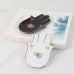 Nordic Fashion Black Bergamot Small Tray Devil's Eye Jewelry Plate Ceramic Storage Tray Decorative Plate