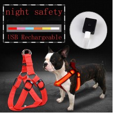 Led Luminescent Dog Chest Strap, Medium and Large Dog Luminous Dog Rope, Dog Chest Strap, Pet Products