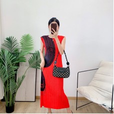 Sanzhai Ruffled Junior High Grade Contrast Color Dress Women's 2023 Summer Sleeveless Sweet Age Reducing Print Dress