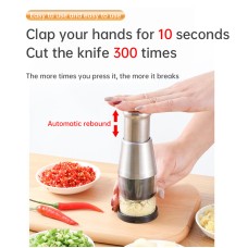Manual Patting Knife, Stainless Steel, All Steel, Multifunctional Garlic Pester, Household Kitchen Cutter, Garlic Pester