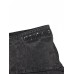 Black Irregular Denim Big Size Sweatshirt New Turtleneck Long Sleeve Women Big Size Fashion Spring Autumn 2023 1K16601