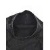 Black Irregular Denim Big Size Sweatshirt New Turtleneck Long Sleeve Women Big Size Fashion Spring Autumn 2023 1K16601
