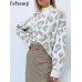 Winter Women's Sweater Leopard Print Animal Basic Thick Turtleneck Oversize Jumper Sotf Warm Knitted Sweaters for Womens