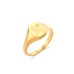 New Minimalist Waterproof Gold Plated Stainless Steel Women's 12 Zodiac Ring Christmas Birthday Gift For Lady Horoscope Ring
