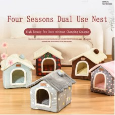 House Type Pet Cat Nest Four Seasons Universal Pet Nest Cat Nest Dog Nest Pet Supplies Can Be Removed and Washable