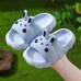 Children slippers home soft bottom non slip indoor and outdoor cute three dimensional cartoon rabbit sandals and slippers