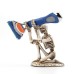 Creative desktop small skull pen holder stationery storage rack Pen holder resin small ornaments storage rack