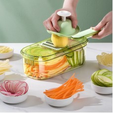 New Multifunction Vegetable Cutter With Basket And Brush Portable Slicer Chopper Kitchen Tools