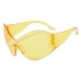 European and American fashion cat eye sunglasses party bouncy frameless glasses steam punk one piece sunglasses