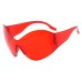 European and American fashion cat eye sunglasses party bouncy frameless glasses steam punk one piece sunglasses