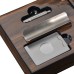 Multifunctional Cigar Ashtray Foldable Walnut Wood Box Include Cigar Cutter Holder And Hole Opener Smoking Accessories