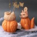 New Halloween Pumpkin Ghost Silicone Candle Mold Frog Owl Fox Pumpkin Animal Scented Plaster Resin