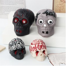Crow Skull Candle Mold Halloween Creative Three-dimensional Skull Aromatherapy Plaster Ornament Mold