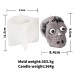 Crow Skull Candle Mold Halloween Creative Three-dimensional Skull Aromatherapy Plaster Ornament Mold