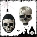 Resin Decorative Pendant Crafts Skeleton Wall Lantern Halloween Skeleton Wall Pendant Resin Craft American Style