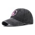 Pure cotton washed and distressed gossip embroidered baseball cap for men and women outdoor four season peaked cap Pure cotton washed and distressed gossip embroidered baseball cap for men and women outdoor four season peaked cap