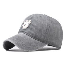Pure cotton washed old cute bear embroidered baseball cap men and women outdoor four seasons peaked cap Pure cotton washed old cute bear embroidered baseball cap men and women outdoor four seasons peaked cap