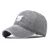 Pure cotton washed old cute bear embroidered baseball cap men and women outdoor four seasons peaked cap