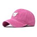 Pure cotton washed old cute bear embroidered baseball cap men and women outdoor four seasons peaked cap