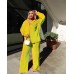 Solid Color Women Breathable High Waist Women Outfit Set