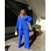 Solid Color Women Breathable High Waist Women Outfit Set