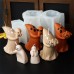Halloween Silicone Ghost Candle Mold Ghost Cute Aromatherapy Funny Creative Desktop Ornament Decoration Gift