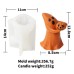 Halloween Silicone Ghost Candle Mold Ghost Cute Aromatherapy Funny Creative Desktop Ornament Decoration Gift