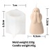 Halloween Silicone Ghost Candle Mold Ghost Cute Aromatherapy Funny Creative Desktop Ornament Decoration Gift