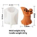 Halloween Silicone Ghost Candle Mold Ghost Cute Aromatherapy Funny Creative Desktop Ornament Decoration Gift
