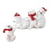 Christmas Dwarf Old Man Lakeside Winter Polar Bear Black Bear Helping Hand Resin Desktop Ornament