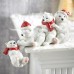 Christmas Dwarf Old Man Lakeside Winter Polar Bear Black Bear Helping Hand Resin Desktop Ornament