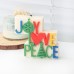 Nordic style English letters peace happiness and peace candle mold Christmas creative home decoration ornaments