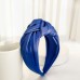 New Fashion Women Headband Adult Wide Side Solid Color Hairband Center Knot Turban Casual Hair Accessories Wholesale