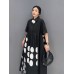 Casual Loose Female Shirt Dress Fashion Irregular Dot Contrast Color Print Women Summer Simplicity New Dress
