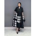 Casual Loose Female Shirt Dress Fashion Irregular Dot Contrast Color Print Women Summer Simplicity New Dress