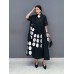 Casual Loose Female Shirt Dress Fashion Irregular Dot Contrast Color Print Women Summer Simplicity New Dress