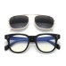 Retro square sunglasses, multi-purpose set, plastic metal clip, myopia glasses, male Retro square sunglasses, multi-purpose set, plastic metal clip, myopia glasses, male