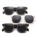 Retro square sunglasses, multi-purpose set, plastic metal clip, myopia glasses, male Retro square sunglasses, multi-purpose set, plastic metal clip, myopia glasses, male