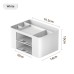 Plastic tabletop drawer brush box multi-grid collection and sorting box classified grid storage box