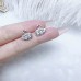 New sterling silver swan ears small and exquisite micro-paved zircon nails fashionable and versatile earrings for girls