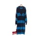 V-neck Wool Dress For Women Loose Bottomed Long Knitted Dresses