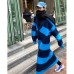 V-neck Wool Dress For Women Loose Bottomed Long Knitted Dresses