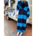 V-neck Wool Dress For Women Loose Bottomed Long Knitted Dresses