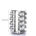 Kitchen articles rotating seasoning rack domestic rotating seasoning tank stainless iron spices seasoning box set