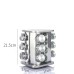 Kitchen articles rotating seasoning rack domestic rotating seasoning tank stainless iron spices seasoning box set
