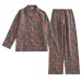 Pajamas Women's Spring and Autumn Cotton Long Sleeve Home Furnishing Set Spring and Summer Jacquard Cotton Women's Large Cardigan Home Furnishing