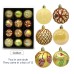 Christmas Ball 12PCS 6CM Set Christmas Tree Decoration Props Party Decoration Plating Ball